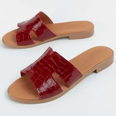 Produktbild von Purapiel Flache Sandale Hacca3 Rot
