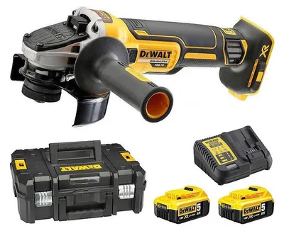 Image de Meuleuse Ø125mm 18V DEWALT DCG405P2-QW avec un coffret et 2 batteries 5,0 Ah