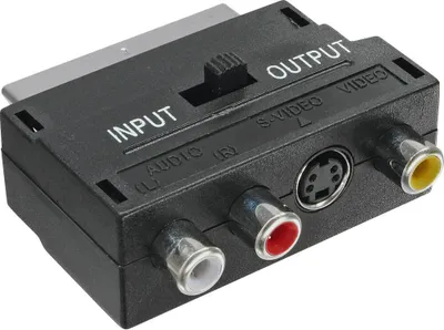 Image de InLine® adaptateur Scart, Scart (in/out) à 3x Cinch prise femelle et 1x S-VHS prise femelle