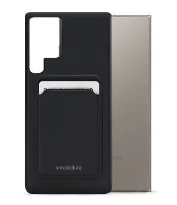 Obrázek produktu pro Mobilize Cardcase TPU Back Cover Black Samsung Galaxy S24 Ultra
