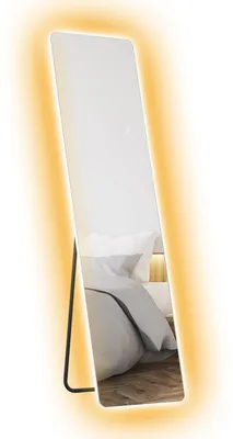 Obrázok produktu pre LED zrkadlo s celoplošným osvetlením, s 3 farbami svetla | Farba: Priehľadná | Rozmery: 40 x 3 x 150 cm