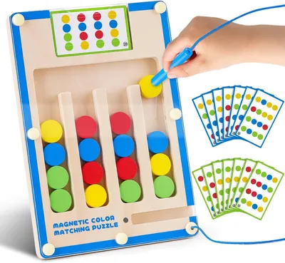 Produktbild von Montessori Spielzeug ab Jahre Junge Mädchen: Motorikspielzeug Geschenk Junge 4-5-6-7 Jahre Geburtstagsgeschenk Activity Board für Kinderspielz