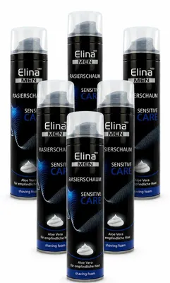 Produktbild von Elina Men Rasierschaum Sensitive Care – 300 ml (6 Pack)