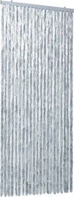 Produktbild von Insektenschutz-Vorhang Weiß und Grau 90x220 cm Chenille