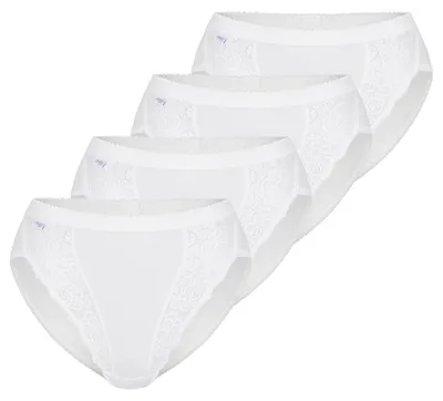 Obrázok produktu pre sloggi, 4-balenie nohavičiek Chic Tai, ženský štýl s čipkovými detailmi, perfektný strih, priedušný materiál