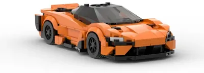 Produktbild von 765LT inspirierter MOC Rennwagen Sportwagen Klemmbaustein Set 335 Teile Bausteine Bausatz Spielzeug für Kinder Jungen kompatibel