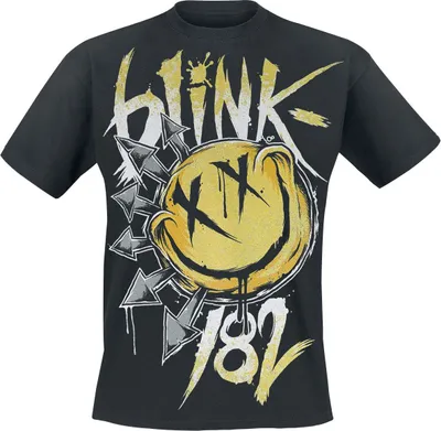 Produktbild von Blink-182 T-Shirt Herren Big Smile schwarz Band-Merch, Bands 100% Baumwolle M