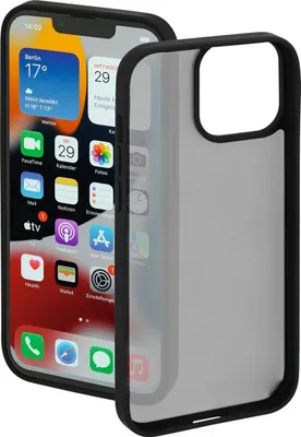 Produktbild von Hama 00196974, Cover, Apple, iPhone 13 Pro, Schwarz, Transparent