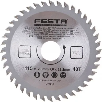 Produktbild von Holzsägeblatt TCT 115mm/22.2/40 - Packung mit 1
