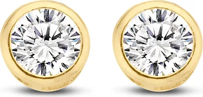 Produktbild von New Bling Goud 9NBG-0096 Oorknop Zirkonia - Glad - 3,5mm - Goud