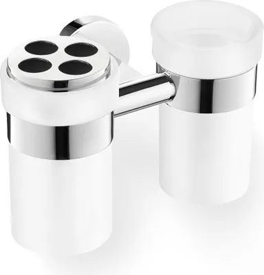 Produktbild von ZACK SCALA Doppel-Glashalter mit Zahnputzglas