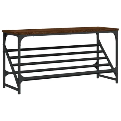 Zdjęcie produktu dla vidaXL Stojak na buty brązowy dąb 90x30x45 cm materiał drewnopochodny