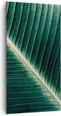 Produktbild von Bild auf Leinwand - Leinwandbild - Einteilig - Grün Blatt Tropisch - 65x120cm - Wand Bild - Wanddeko - Wandbilder - Leinwanddruck - Bilder - Wanddekoration - Leinwand bilder - Wandbild - PA65x120-4126
