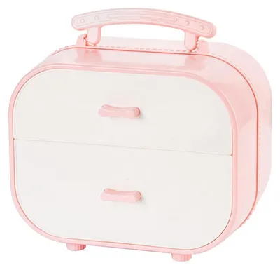 Produktbild von Aufbewahrungsbox mit Deckel - Aufbewahrungsbox für Schreibtisch - Schmuckbox - Rosa