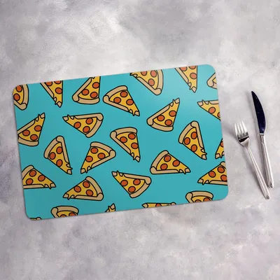 Produktbild von Tischset 6x45x30 cm Platzset Tischmatte Platzmatte Untersetzer - Pizza Italy Essen