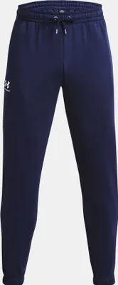 Zdjęcie produktu dla Under Armour Men's UA Essential Fleece Joggers Midnight Navy/White XL Fitness spodnie