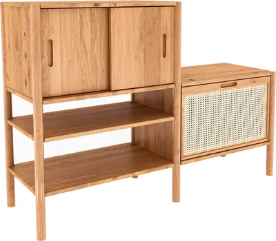 Produktbild von Sideboard 148 cm breit, Eiche massiv geölt, PORI-165