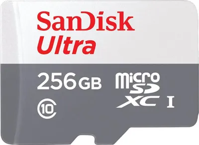 Zdjęcie produktu dla Karta SD MicroSD 256 GB SanDisk Ultra Class 10 z adapterem