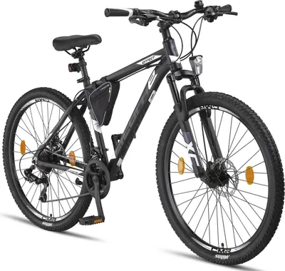 Produktbild von Aluminiowa rama roweru górskiego Licorne Bike Effect Premium Shimano, kolor:czarny/biały (2x hamulce tarczowe), cal:27,5