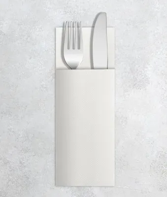 Produktbild von VelaHub Airlaid 50 Besteckservietten, Hochwertige, Einwegserviette, 32X40 cm, We