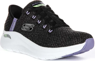 Produktbild von Skechers Arch Fit 2.0 Good Energy In Black Lavender – 7 UK - 40 EU - 10 US / Black Multi