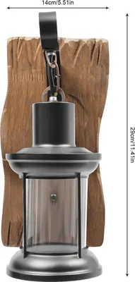 Produktbild von Industrielle Wandleuchte - Innenwandleuchte - 14×29 cm - Eisen - 220 V AC - 31–40 W - Nicht dimmbar - Ohne Leuchtmittel