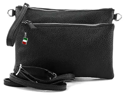 Produktbild von Florence Leder Tasche Umhängetasche Handgelenktasche schwarz OTF816S