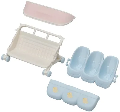 Immagine prodotto di Sylvanian Families 5533 Il passeggino triplo