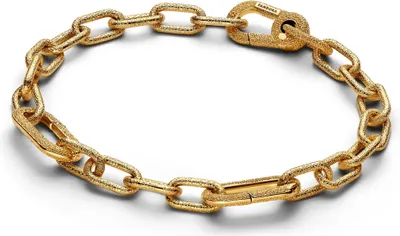 Produktbild von PANDORA Damenarmband ME mit aufklappbaren Gliedern, IP Gold