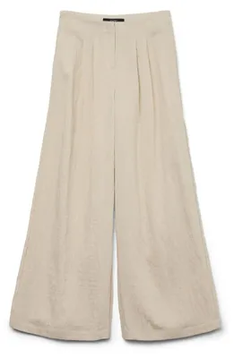 Obrázok produktu pre Vero Moda 10326937_122_1178016, Základné nohavice, Žena, Dospelý, Šedá, Grey / Oatmeal, Široké