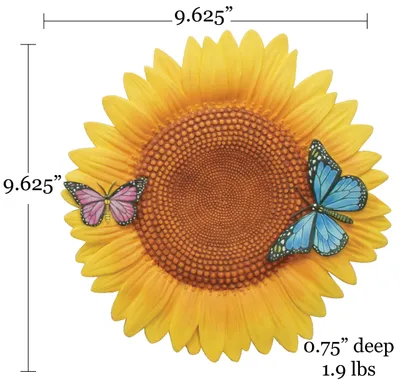 Produktbild von Garten-Trittstein Sonnenblume 30 cm, Kunststoff, gelb, für Außenbereich