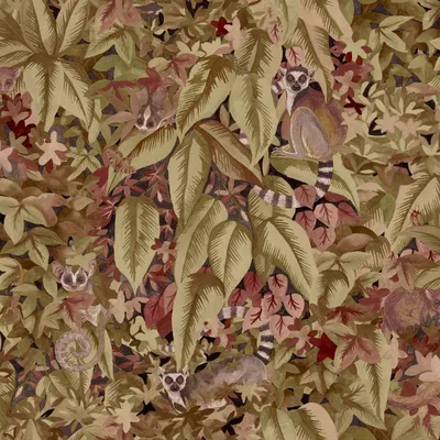 Immagine prodotto di Holden Décor - Carta da parati strutturata Lemur AG4180 (10 m x 53 cm) (Beerenrot)