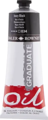 Zdjęcie produktu dla Daler Rowney Graduate Farba olejna Ivory Black 200 ml 1 szt.