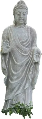 Produktbild von Großer Buddha für ihren Garten oder die Einfahrt besteht aus Steinguss ist Frostfest Witterungsbeständig und Neu 91cm H, ST-101202