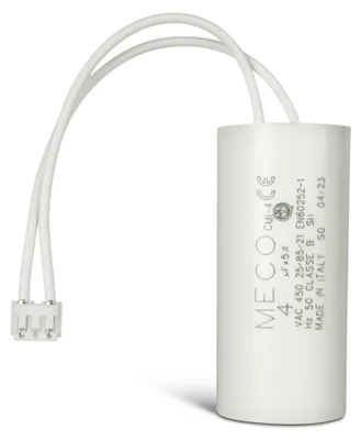 Kondensator 4 µF für Rollladenmotor, 100 mm Kabel, JST-Stecker