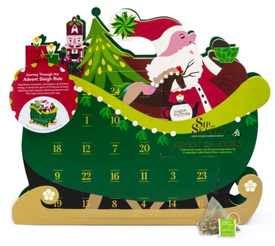 Produktbild von ETS - BIO Tee-Adventskalender Schlittenfahrt, 24 Pyramidenbeutel