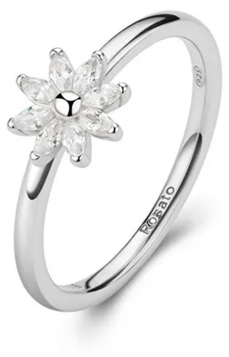 Produktbild von Charmanter Silberring mit einer Blume Gaia RZGA80 - Schaltung: 58 mm