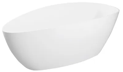 Produktbild von Gelco ELIPSIE - Gussmarmor-Badewanne 1700x770x620mm, Volumen 330 l, weiß glänzend