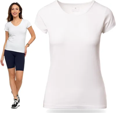 Immagine prodotto di Moraj - T-shirt bianco - T-shirt da donna taglia 4XL - T-shirt bianco - T-shirt in cotone
