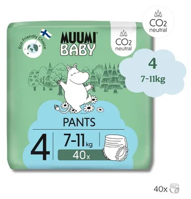 Produktbild von Moomin Baby - Moomin - Eco Windelhosen - Größe 4 - 7 bis 11 kg