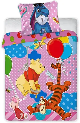 Produktbild von Disney Winnie the Pooh, Micimackó Gyerek ágyneműhuzat 100×135cm, 40×60 cm Repülünk!