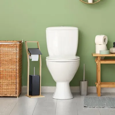 Zdjęcie produktu dla Krzesło WC z bambusa czarnego