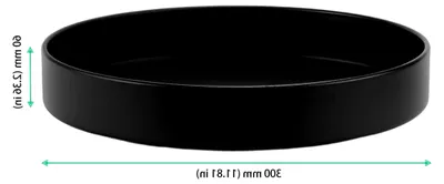 Produktbild von 2 Stück Lazy Susan Drehteller, 30 x 6 cm Schwarz, Drehteller für Gewürze, Kohlenstoffstahl