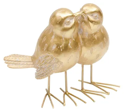 Produktbild von Dekorativer vogel „briac“, h. 16,4 cm, vergoldet - Atmosphera créateur d'intérieur
