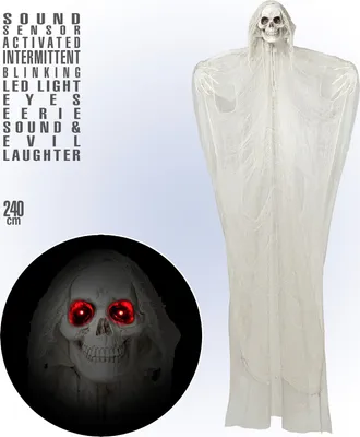 Produktbild von Deko-Figur Sensemann 240cm mit Licht und Sound animiert