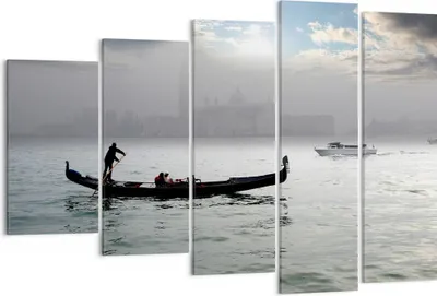 Produktbild von Bild auf Leinwand - Leinwandbild - Venedig italien stadt wasser - 150x100cm - Wand Bild - Wanddeko - Leinwanddruck - Bilder - Kunstdruck - Wanddekoration - Leinwand bilder - Wandkunst - EG150x100-2669