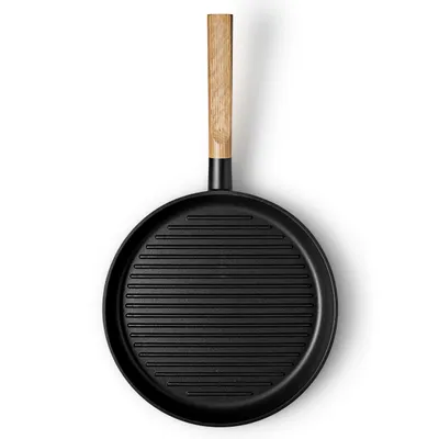 Produktbild von Eva Solo Nordic Kitchen 280428 Bratpfanne, 28 cm max. Durchmesser, Gusseisen/Gussaluminium, Induktionsherd-geeignet, Antihaftbeschichtung