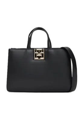 Produktbild von Tommy Hilfiger TH Reset Damen Handtasche Kunstleder schwarz