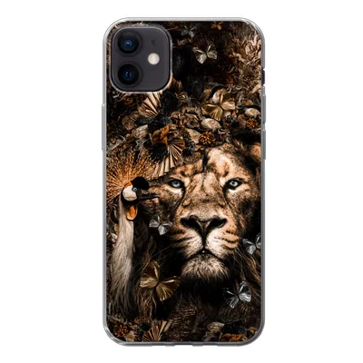 Produktbild von MuchoWow® Handyhülle Schutzhülle Hülle für iPhone 12 mini Tiere - Collage - Schmetterling Silikon Softcase Handy Hülle - Bild