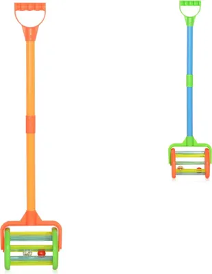 Produktbild von Lorelli Kinder Schiebespielzeug 60 cm, Lichtkugel, Rassel, fr drin und drauen orange